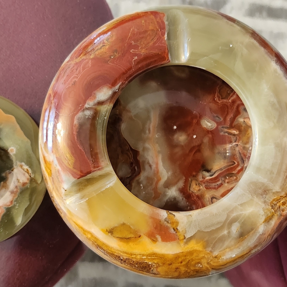 Marble handmade Ashtray - Picture 4 of 5